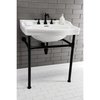 Fauceture VPB3308B Victorian 30" x 22" Ceramic Console Sink Top, White VPB3308B